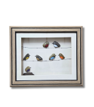 The Birds on a Branch – Nature Inspired Pebble Art Frame by Bhartiye Crafts (#PB0002)