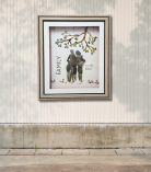 Shared Strength Pebble Art Frame – Emotional Family & Support Artwork (#PB0003)