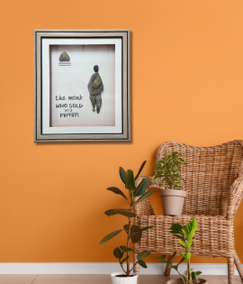 The Monk Who Sold His Ferrari – Inspirational Pebble Art by Bhartiye Crafts (#PB0005)