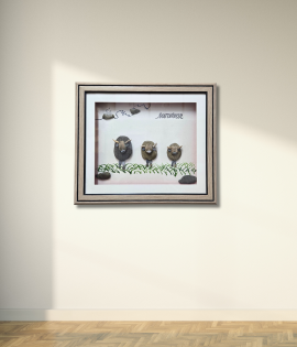 Survivors Pebble Art Frame – Strength &amp; Resilience Stone Artwork (#PB0006)
