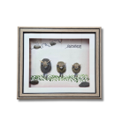 Survivors Pebble Art Frame – Valentine Gift for Him | Handmade Gift for Men - Strength & Resilience Stone Artwork