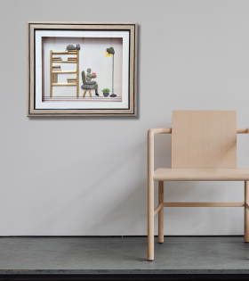 Waiting with Love Pebble Art Frame – Valentine Gift for Him | Handmade Gift for Men– Artistic Stone Wall Decor