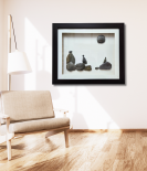 The Gathering Pebble Art Frame – Togetherness Stone Wall Art (#PB0010)