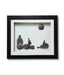 The Gathering Pebble Art Frame – Togetherness Stone Wall Art (#PB0010)