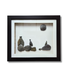 The Gathering Pebble Art Frame – Togetherness Stone Wall Art (#PB0010)