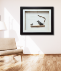 Two Black Birds Pebble Art Frame – Nature Inspired Stone Artwork (#PB0011)