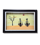 Together Always Pebble Art Frame - Valentine Gift for Him – Tribal Love Story in Stone