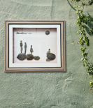 Vacation Vibes Pebble Art Frame – Relaxing Stone Wall Decor (#PB0013)