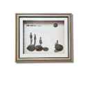 Vacation Vibes Pebble Art Frame – Relaxing Stone Wall Decor (#PB0013)