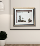 Vacation Vibes Pebble Art Frame – Relaxing Stone Wall Decor (#PB0013)
