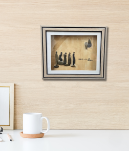 Pose with Power – Inspirational Pebble Art Frame (#PB0015)