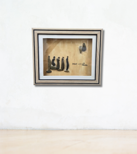 Pose with Power – Inspirational Pebble Art Frame (#PB0015)