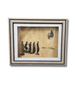Pose with Power – Inspirational Pebble Art Frame (#PB0015)