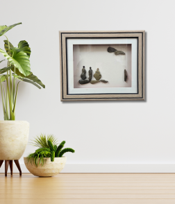 Moments of Togetherness – Stone Family Pebble Art Frame (#PB0016)