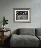 Adventure Awaits – Hot Air Balloon Pebble Art Frame (#PB0017)