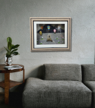 Adventure Awaits – Hot Air Balloon Pebble Art Frame (#PB0017)