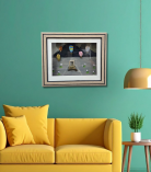 Adventure Awaits – Hot Air Balloon Pebble Art Frame (#PB0017)