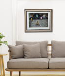 Adventure Awaits – Hot Air Balloon Pebble Art Frame (#PB0017)