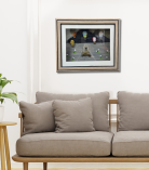 Adventure Awaits – Hot Air Balloon Pebble Art Frame (#PB0017)