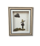 Little Moments of Happiness – Rain Pebble Art Frame (#PB0018)