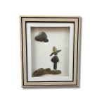 Little Moments of Happiness – Rain Pebble Art Frame (#PB0018)