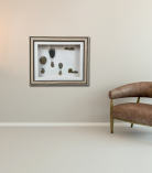 Rise Above – Minimal Balloon Pebble Art Frame (#PB0019)