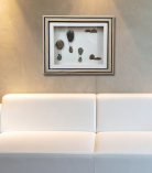 Rise Above – Minimal Balloon Pebble Art Frame (#PB0019)