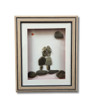 Mother’s Warm Embrace – Handmade Pebble Art Frame (#PB0020)