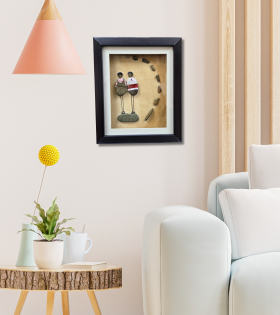 Together Forever – Couple Pebble Art Frame (#PB0022)