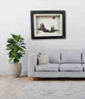 Under the Moonlight – Family Pebble Art Frame (#PB0023)