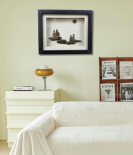 Under the Moonlight – Family Pebble Art Frame (#PB0023)