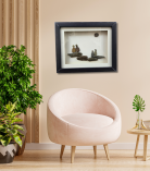 Under the Moonlight – Family Pebble Art Frame (#PB0023)