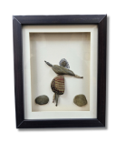 Celebrate the Moment – Pebble Figure Art Frame (#PB0024)