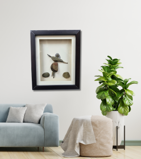 Celebrate the Moment – Pebble Figure Art Frame (#PB0024)