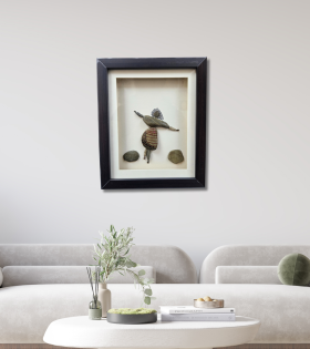 Celebrate the Moment – Pebble Figure Art Frame (#PB0024)