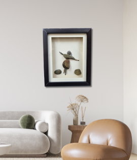 Celebrate the Moment – Pebble Figure Art Frame (#PB0024)