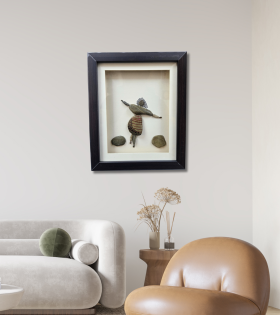 Celebrate the Moment – Pebble Figure Art Frame (#PB0024)