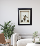 Celebrate the Moment – Pebble Figure Art Frame (#PB0024)