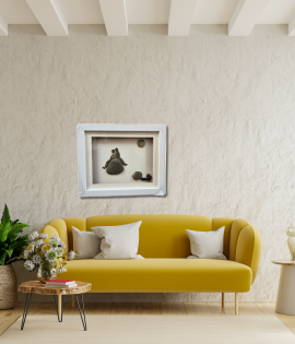 You &amp; Me – Couple Pebble Art Frame (#PB0025)