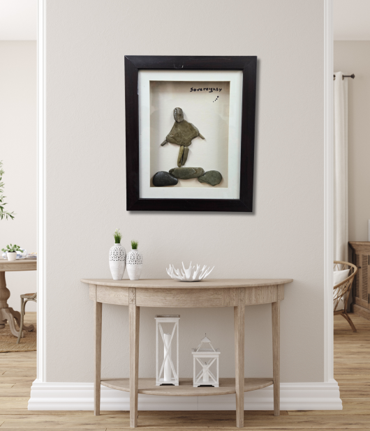 Standing Strong – Sovereignty Pebble Frame (#PB0026)