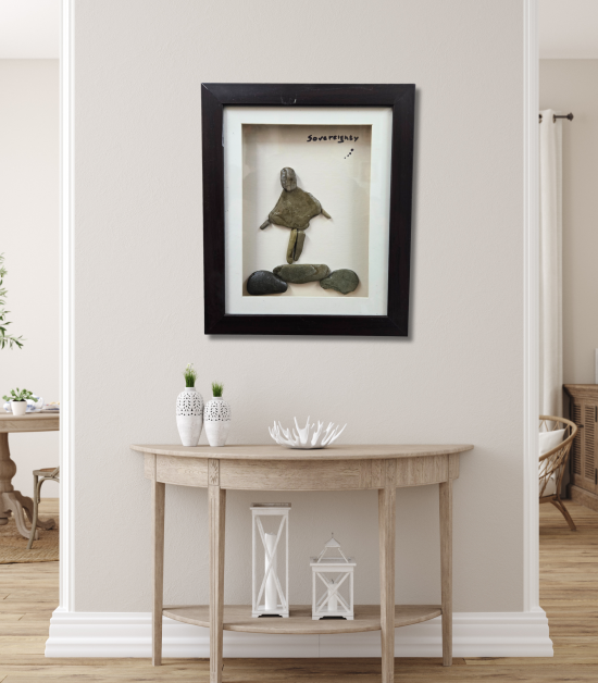 Standing Strong – Sovereignty Pebble Frame (#PB0026)