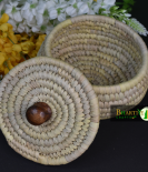 Eco-Friendly Sabai Grass Matki Knob Basket Set Of 2