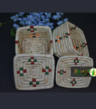 Handwoven Rectangular Sabai Grass Box with Lid – Natural and Decorative Storage