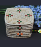 Handwoven Rectangular Sabai Grass Box with Lid – Natural and Decorative Storage