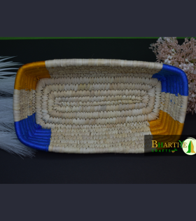 Eco friendly Handcrafted Sabai Grass Recta Thread Basket Set Of 2