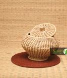 Eco-Friendly Sabai Grass Hot Box With Knob  | Jewellery box | Goodies box