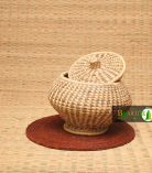 Eco-Friendly Sabai Grass Hot Box With Knob  | Jewellery box | Goodies box