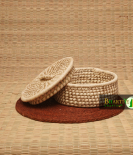 Handcrafted Sabai Grass Handwoven Roti Box With Lid