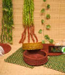 Handicraft Sabai Grass Beni Organiser Basket Round Set of 2