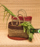 Handwoven Sabai Grass Market Bag – Eco-Friendly Vegetable Tote